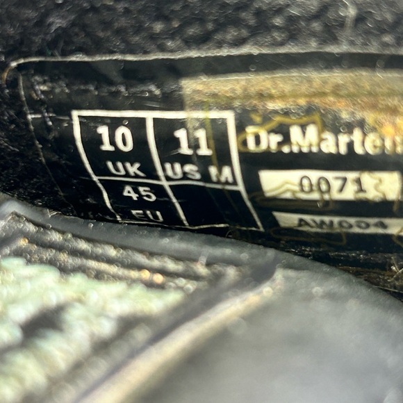 Dr. Martens Doc Shoes Mens 11 0071 Black Leather Anti-Static Steel Toe Work - Picture 12 of 14